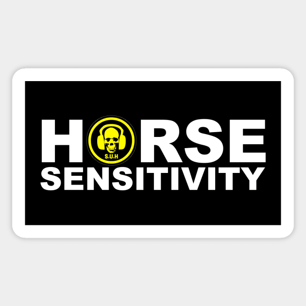 SUH Horse Sensitivity Sticker by zombill